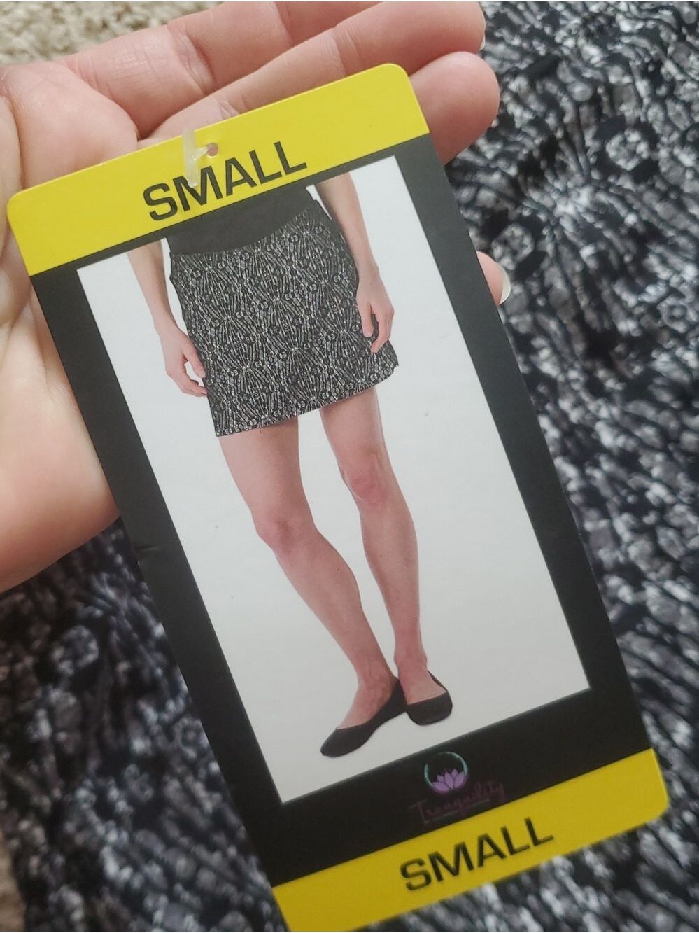 NEW Tranquility Skort Skirt Rhombi Black Women's Size Small Athletic - Picture 10 of 11
